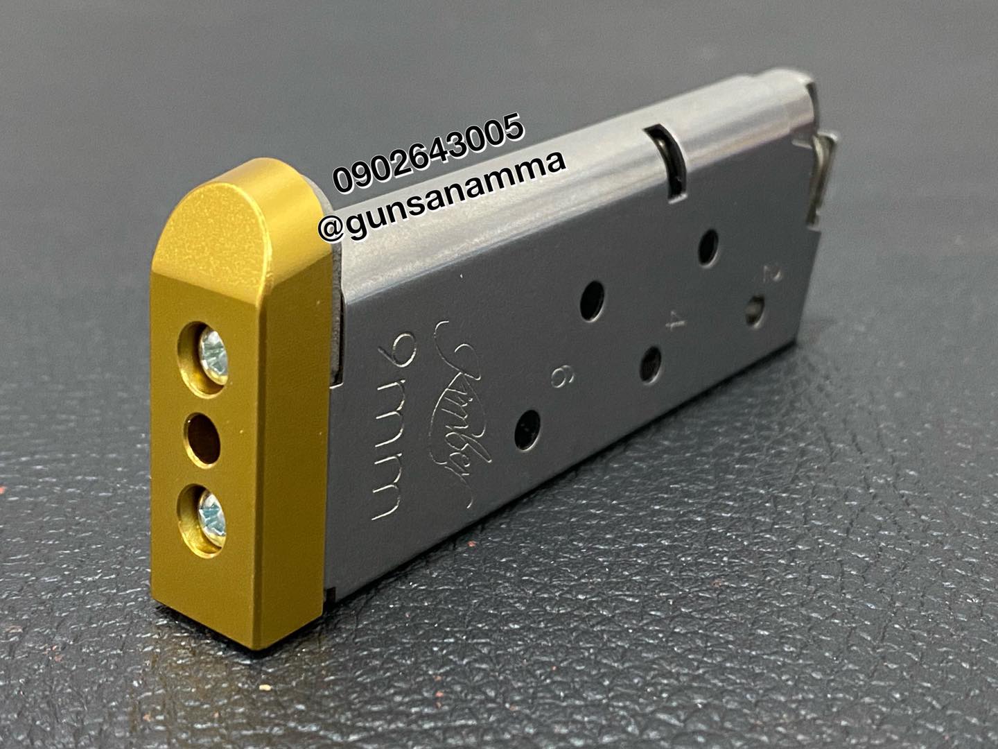 ส้นแม็กรองก้อย Kimber Micro9/1911-ยาว3.8cm x สูง0.7cm