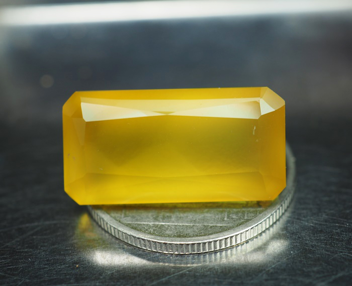 คาลซิโดนีสีเหลือง(Yellow Chalcedony) 11.90 กะรัต