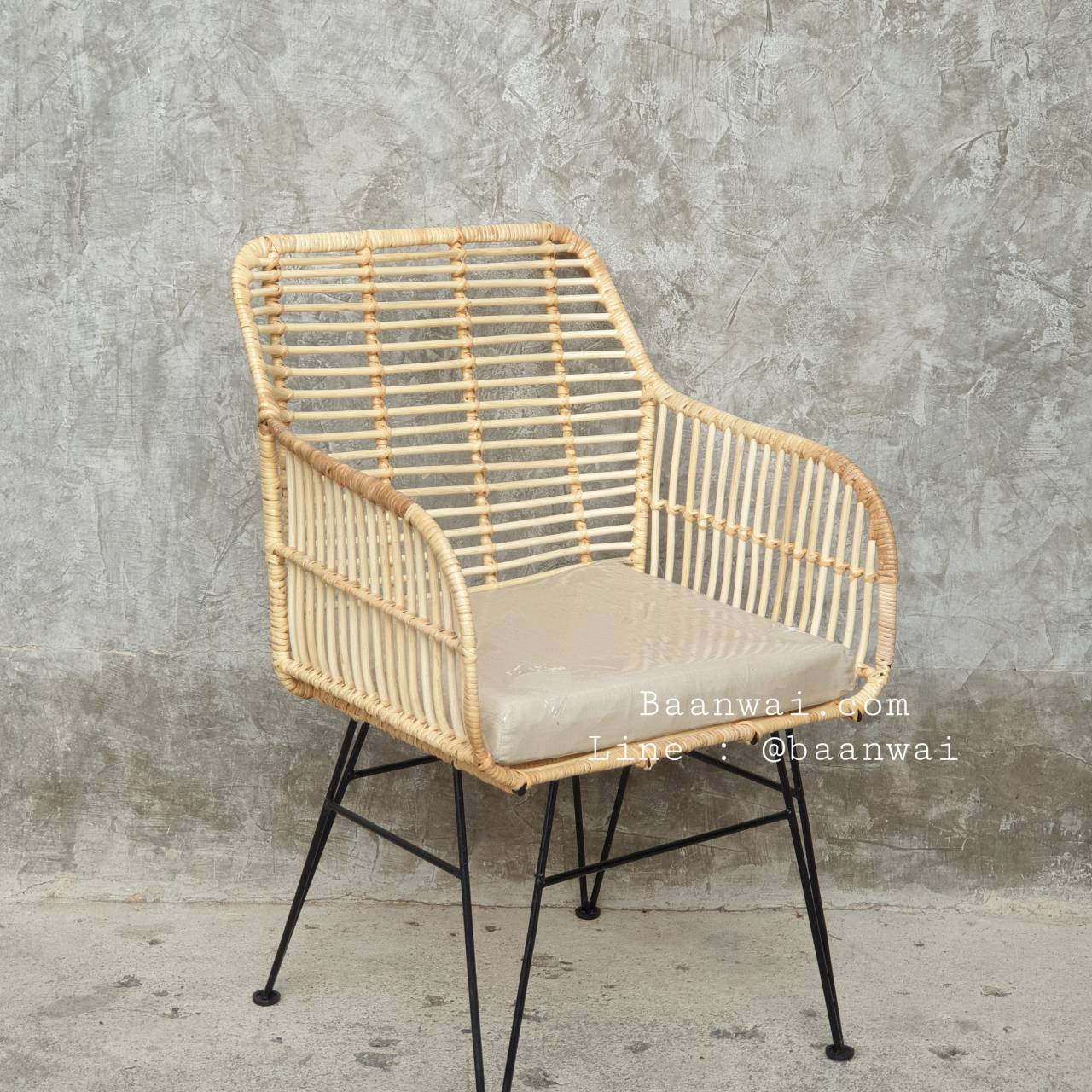 เก้าอี้หวายแท้-Homi