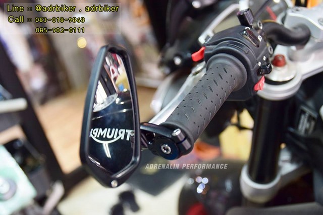 กระจกปลายแฮนด์ CRG ทรง Arrow พร้อม adaptor ราคา/คู่