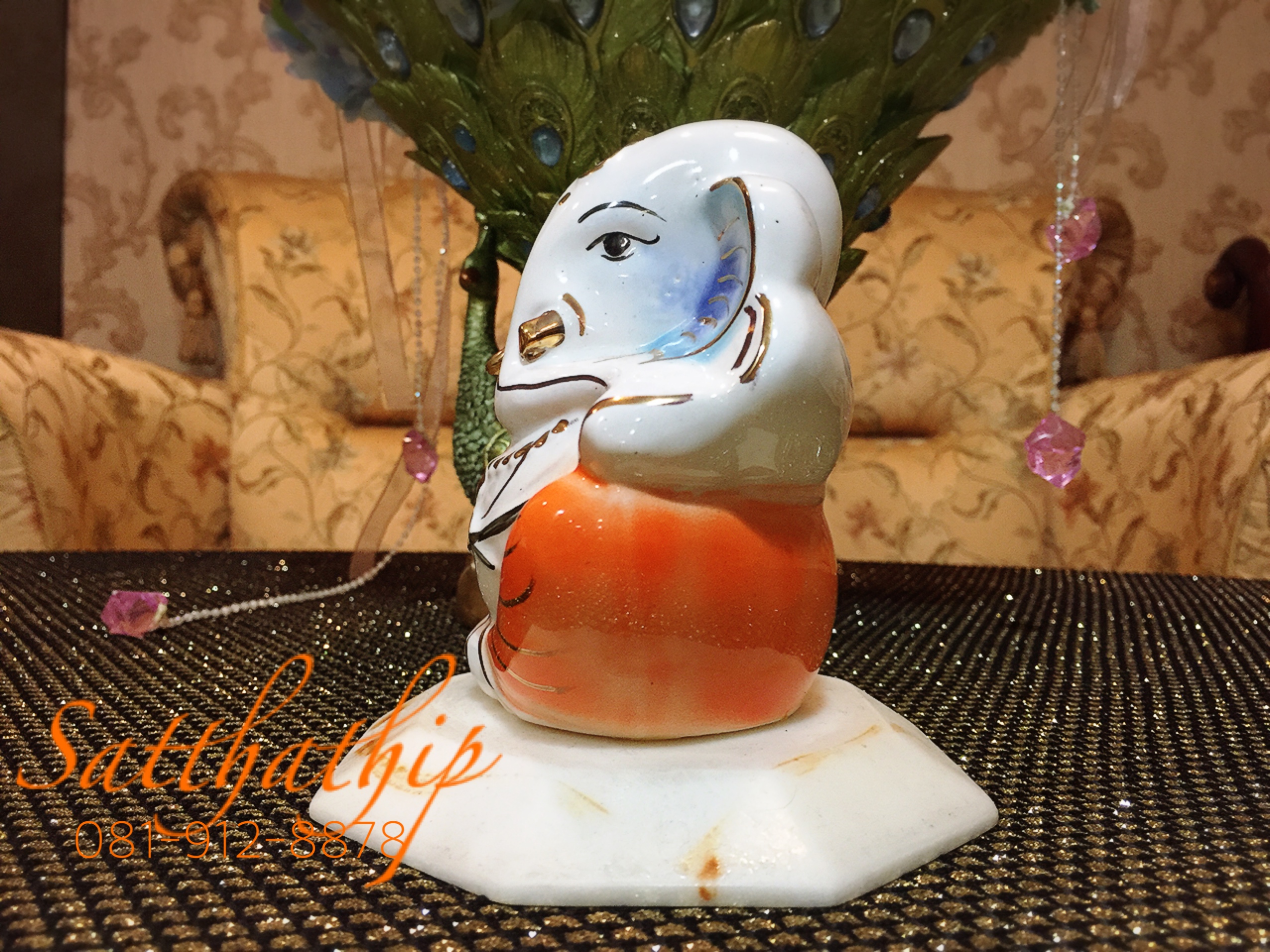 พระพิฆเนศ ปางประทานพร (เซรามิก) ผลิตและนำเข้าจากประเทศอินเดีย - Ganesha: Lord of Success