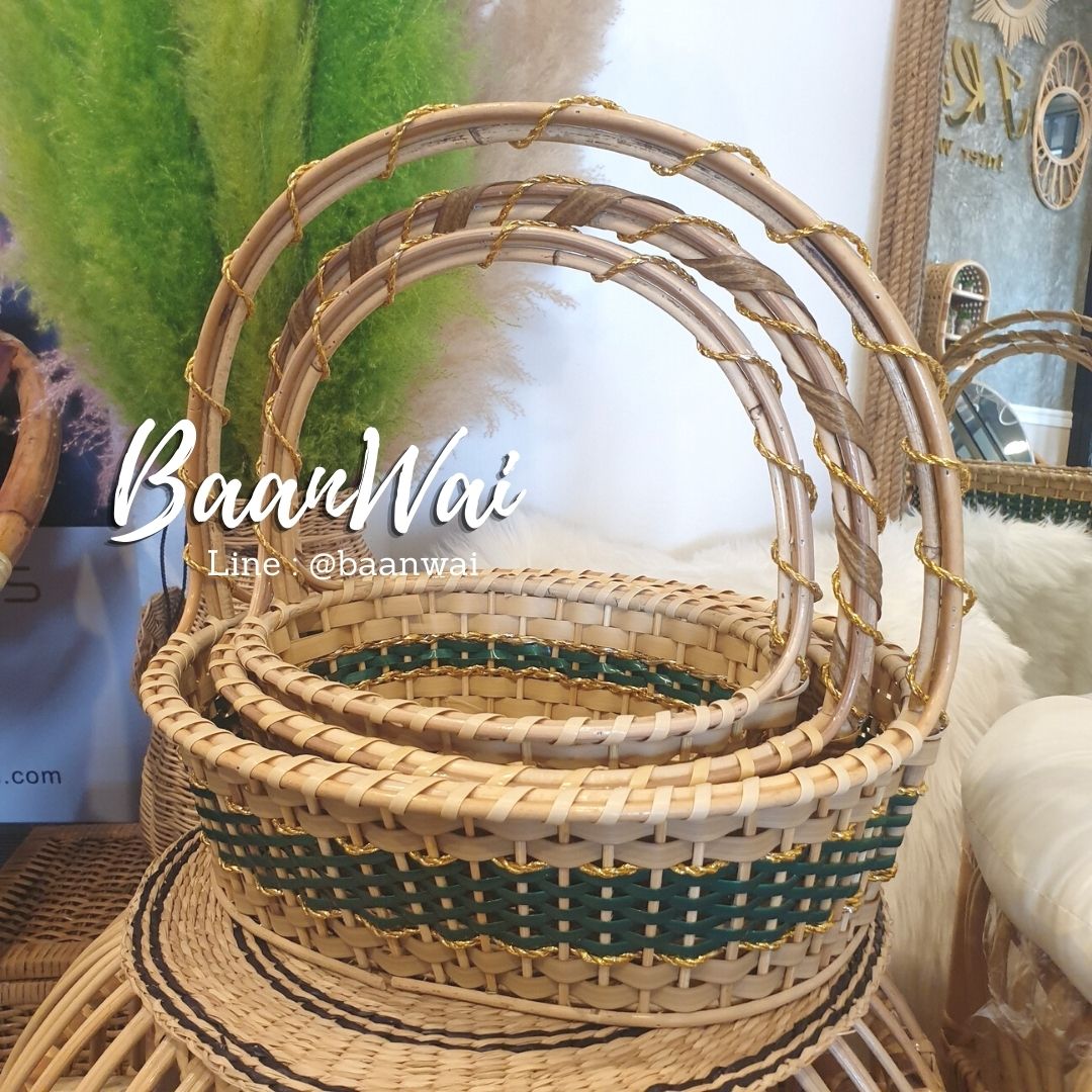 กระเช้า Code-003 หวายเทียม