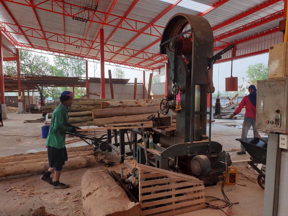 ( รหัส A1 ) ศาลา บาหลี ไม้สัก แบบทาสีด้าน หลังนิว / ขนาด 2.00x2.00x3.00 เมตร