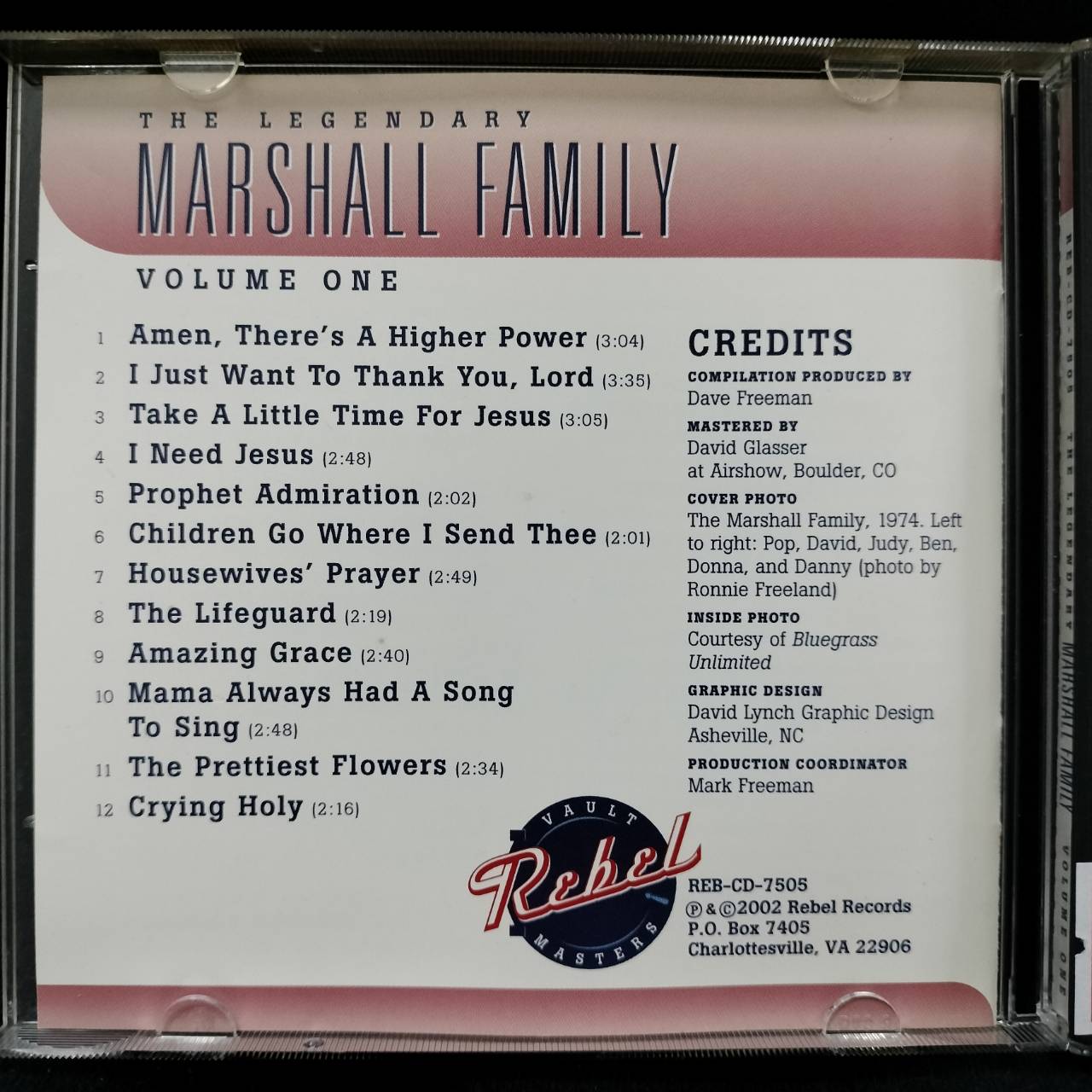 Various – The Legendary Marshall Family Vol.1 / USA / ปกในมีจุดเหลือง / แผ่นดี