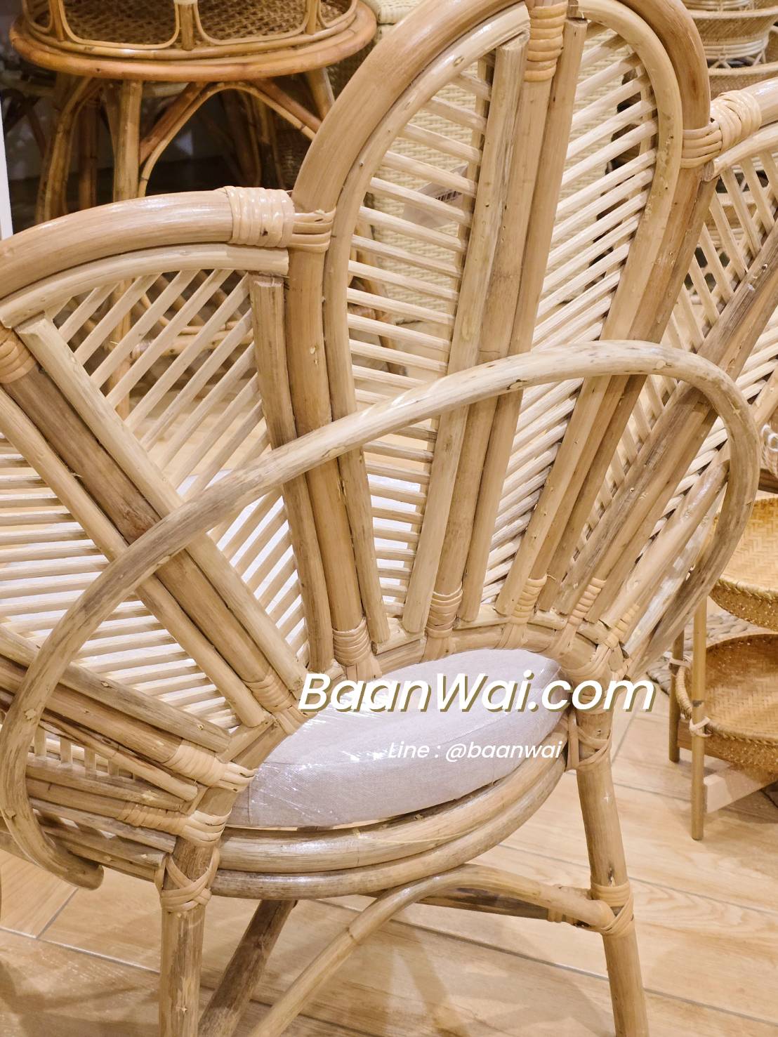 เก้าอี้หวาย เก้าอี้ใบไม้ เก้าอี้วินเทจ เก้าอี้ เก้าอี้นางงาม