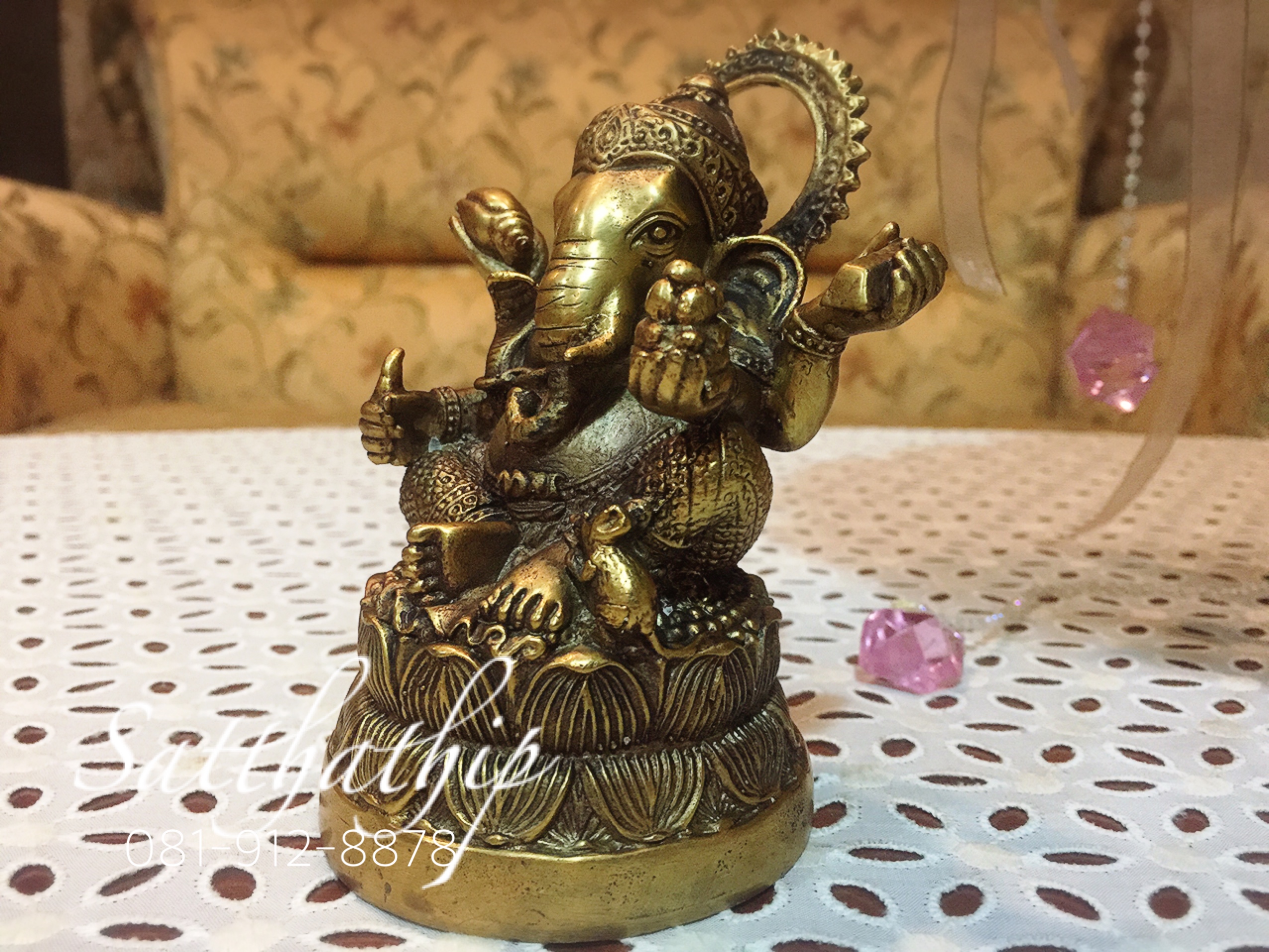 พระพิฆเนศปาง พระรีนาโมจัน คณปติ (ทองเหลือง) - Ganesha: Lord of Success