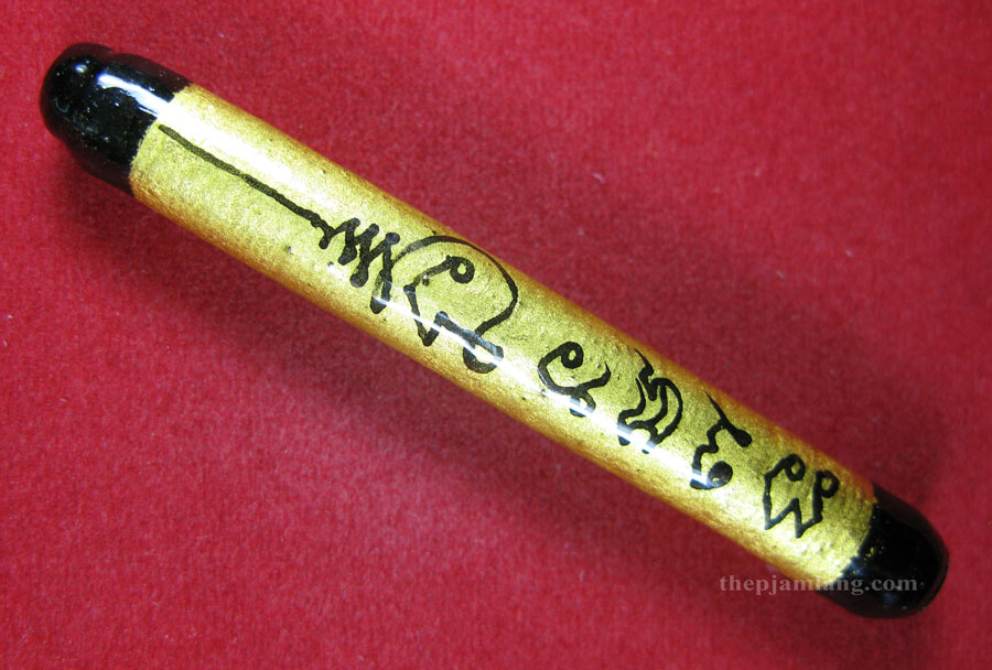 ตะกรุดนารายณ์แปลงรูป(2) หลวงพ่อวีระ วัดสมอลม สุพรรณบุรี (ขนาดยาว 3 นิ้ว) ปี 2550