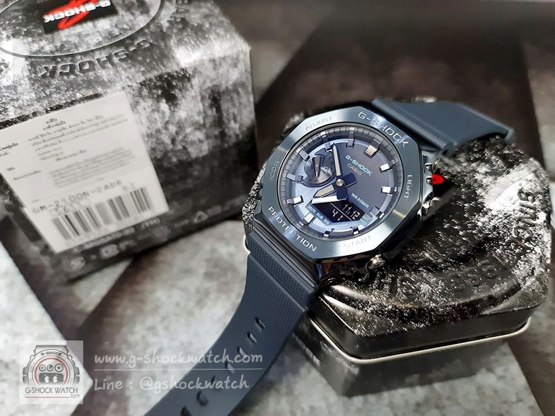 CASIO G-SHOCK นาฬิกาข้อมือ นาฬิกากันน้ำ นาฬิกาของแท้ ประกันศูนย์ CMG 1 ปี รุ่น GM-2100N-2A