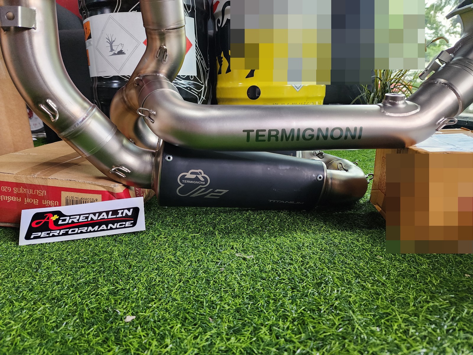 ท่อ Termignoni full สำหรับ V2 2020+ ปลายไทเทคู่ดำ ออกท้าย SBK Edition