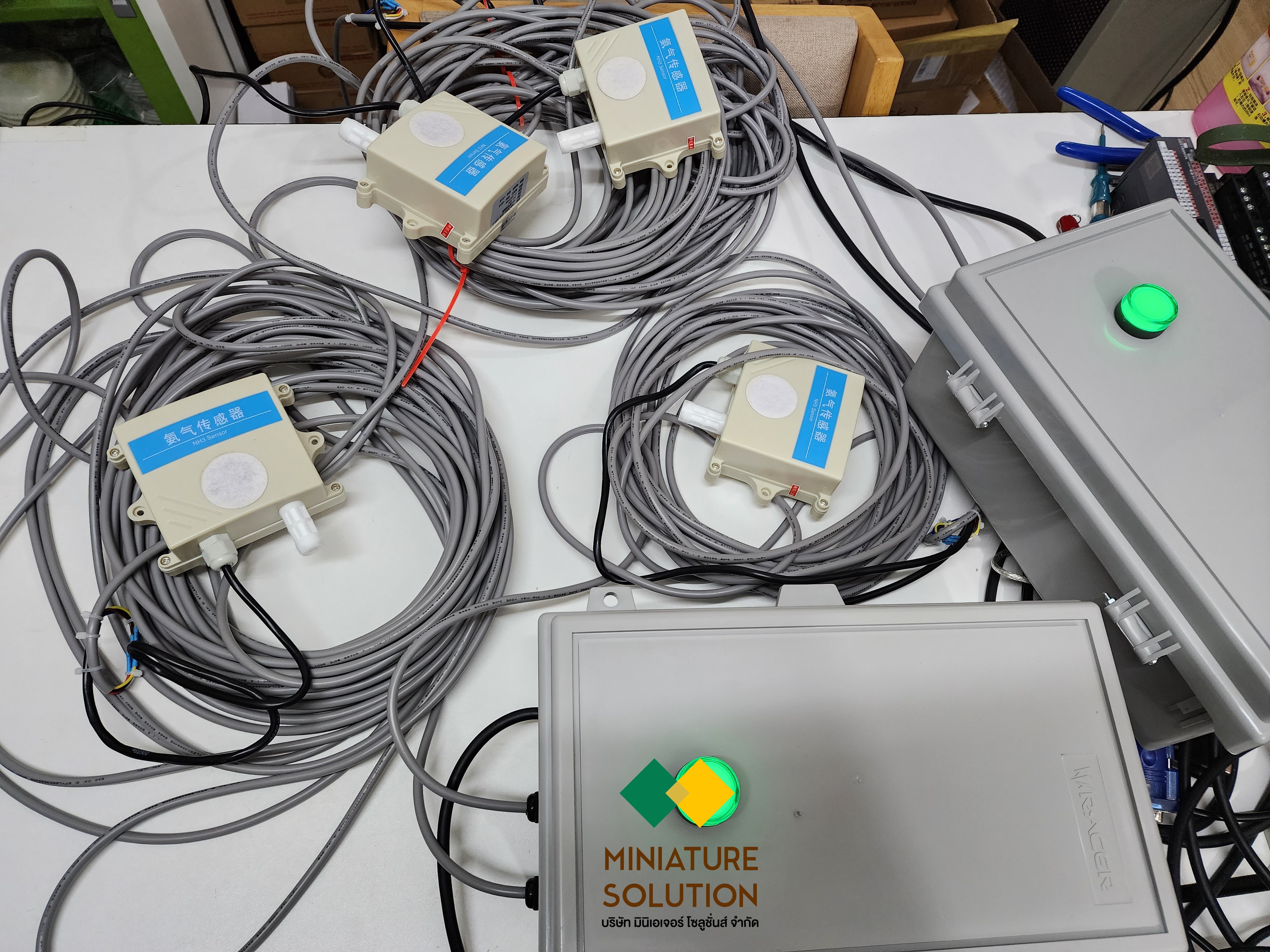 ระบบวัดค่า แอมโมเนียในเล้าไก่ เพื่อแจ้งเตือนขึ้น IOT แจ้งข้อมูลผ่าน Line NH3 Ammonia