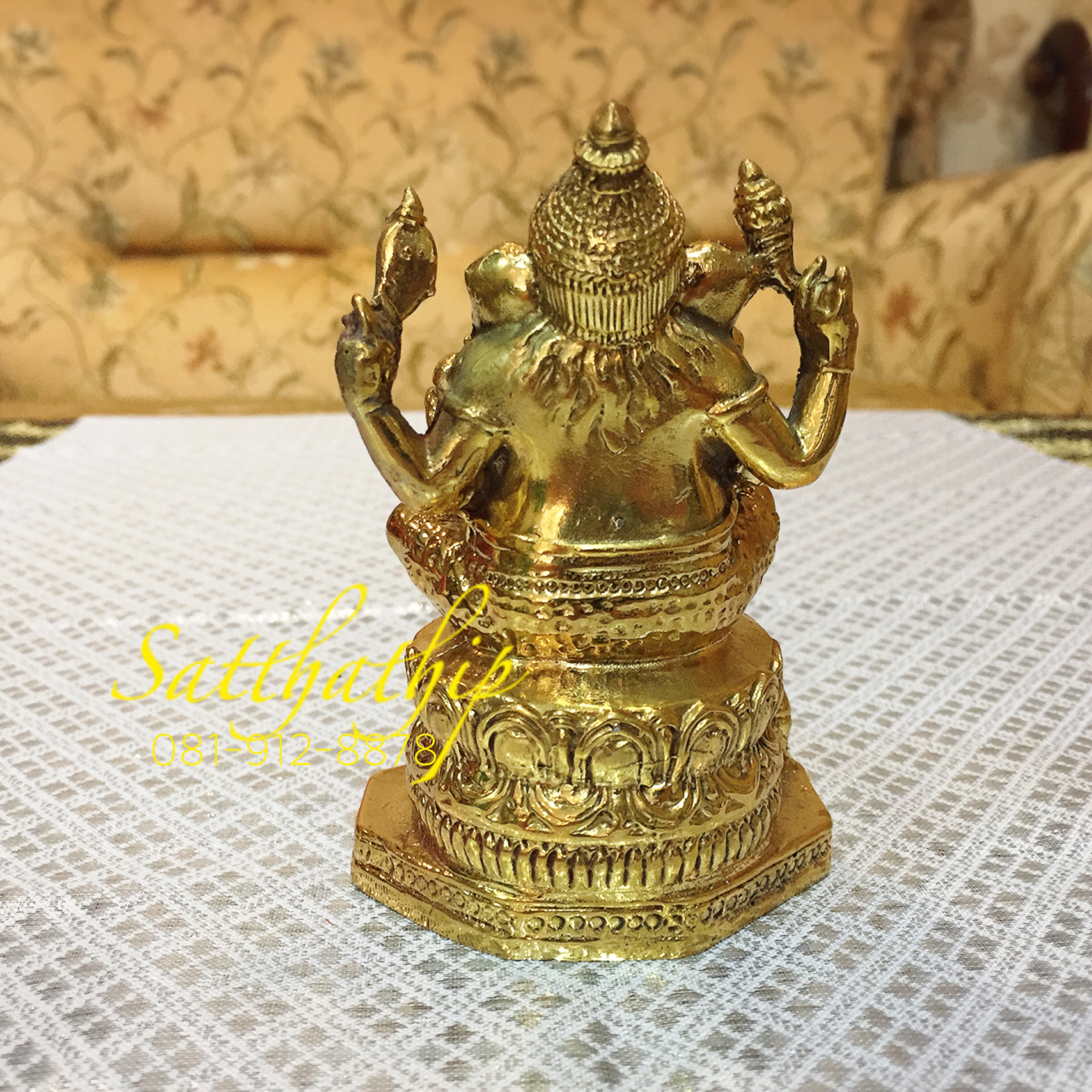 พระพิฆเนศ ปางสี่กร (ทองเหลือง) - Ganesha: Lord of Success