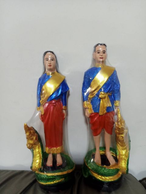 องค์ยืนชุดคู่ คุ่ละปู่ศรีสุทโธ เเม่ย่าศรีประทุมมา (รับสีไหน ระบุในเเชท)