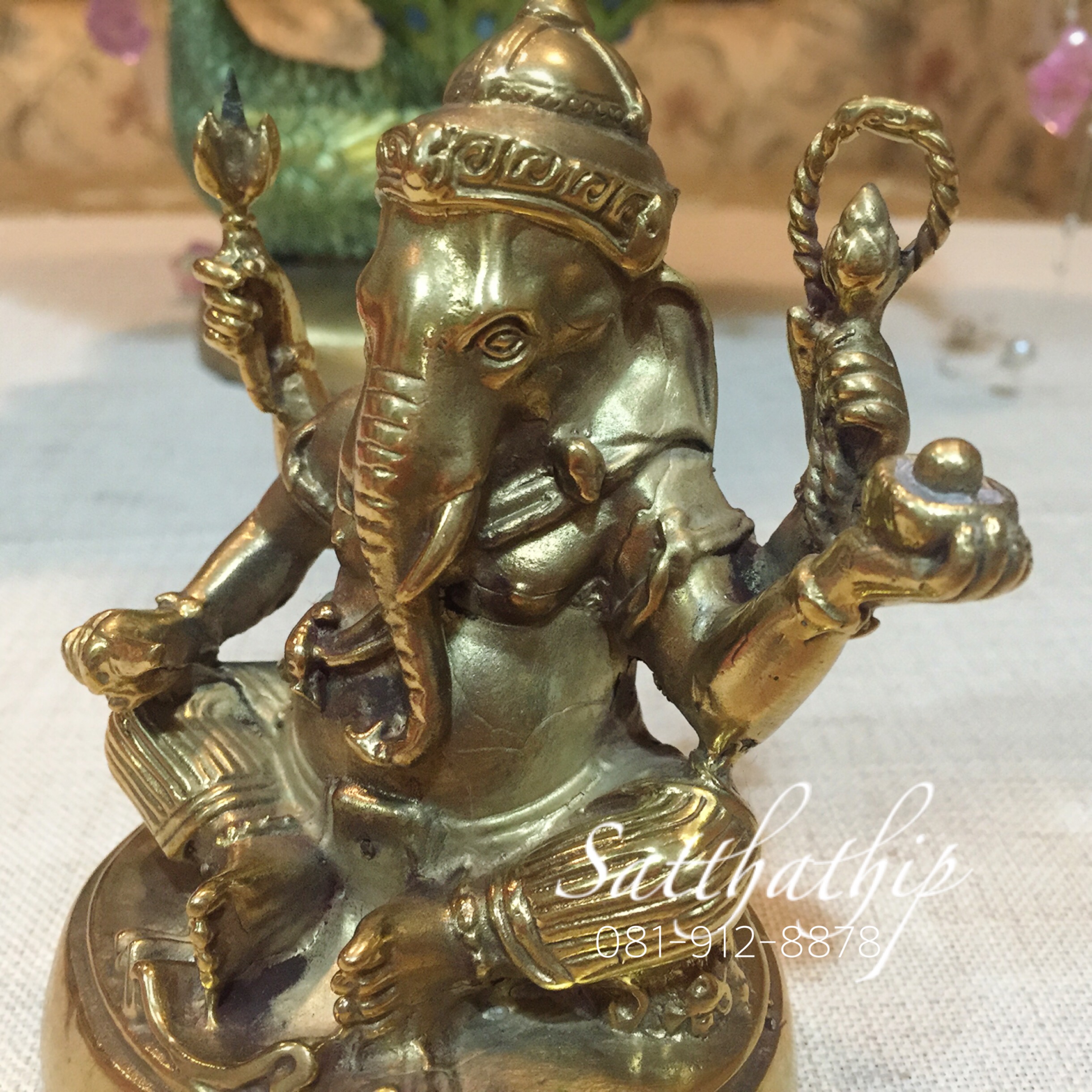 พระพิฆเนศปาง พระรีนาโมจัน คณปติ (ทองเหลือง) - Ganesha: Lord of Success