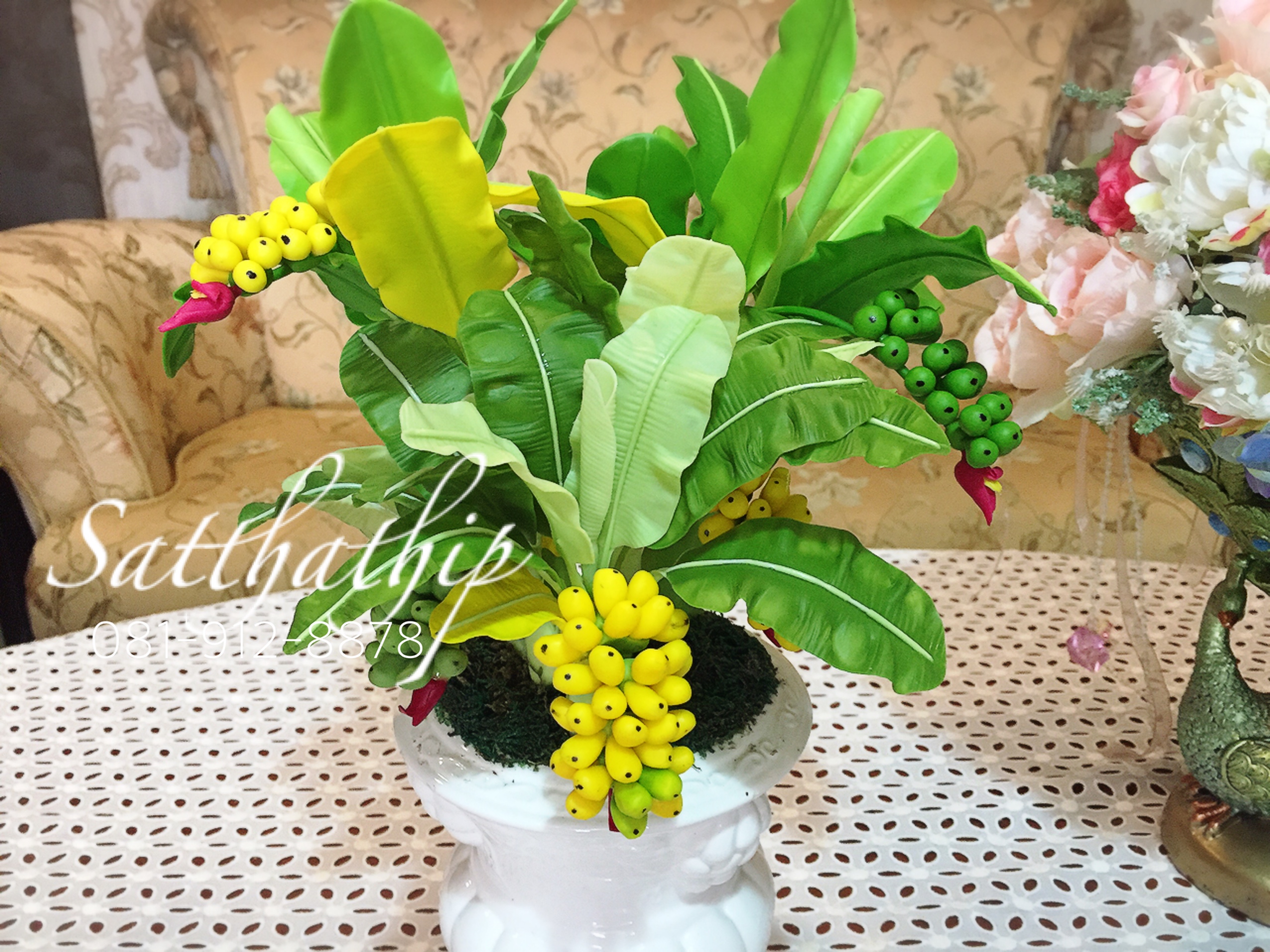 ต้นกล้วย - ต้นกล้วย ประดิษฐ์จากดิน - Banana tree