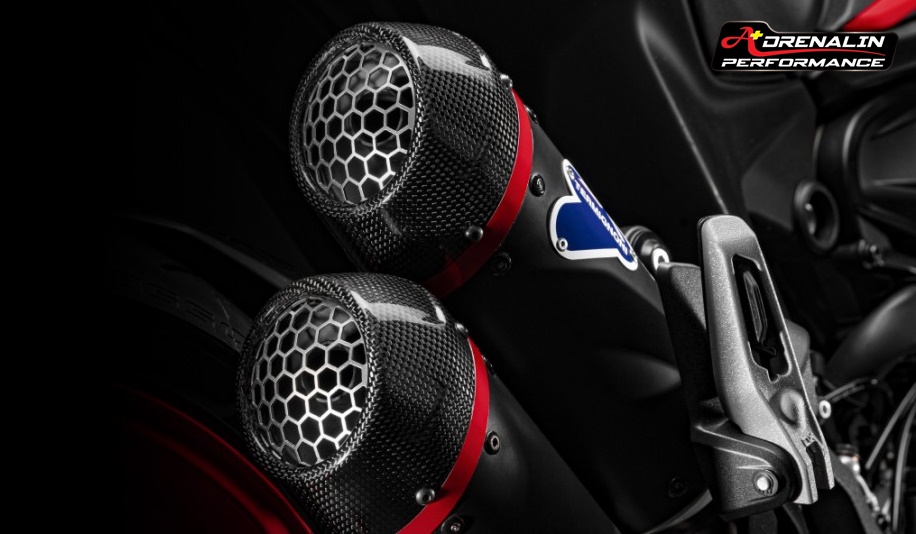 ท่อคู่ termignoni สำหรับ Monster 937 ducati performance ท่อดำปากคาร์บอน เฉพาะปลาย (For Exhibition only)