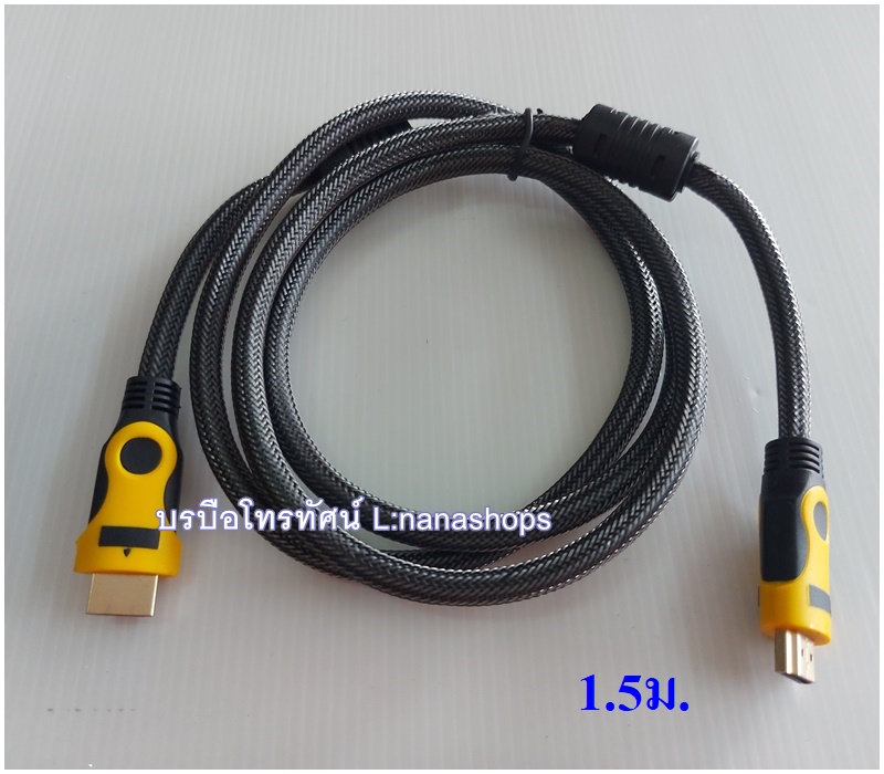 สายHDMI ต่อTVเข้ากับโน๊ตบุ๊ค กล่องจานดาวเทียม สายต่อสัญญาณภาพและเสียงเข้าทีวี