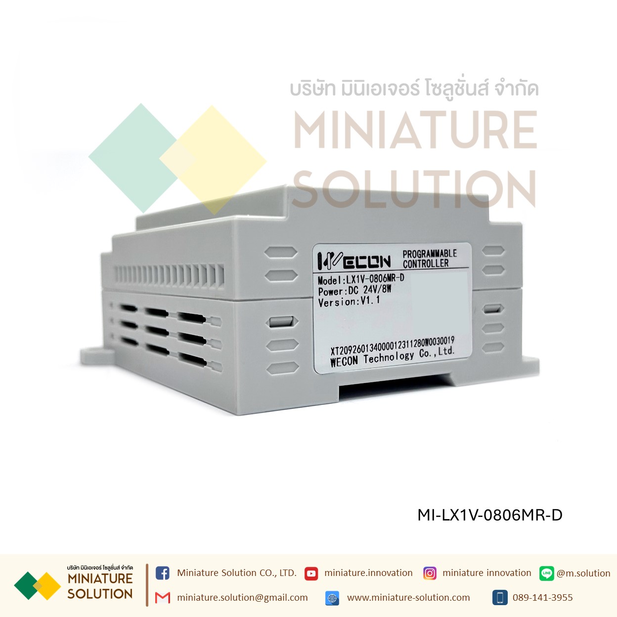 WECON PLC LX1V-0806MR-D 24VDC Suppout RS485 14 I/O LX3V-0806MR-A 32 I/O LX3V-1616MT LX3V-1616MR