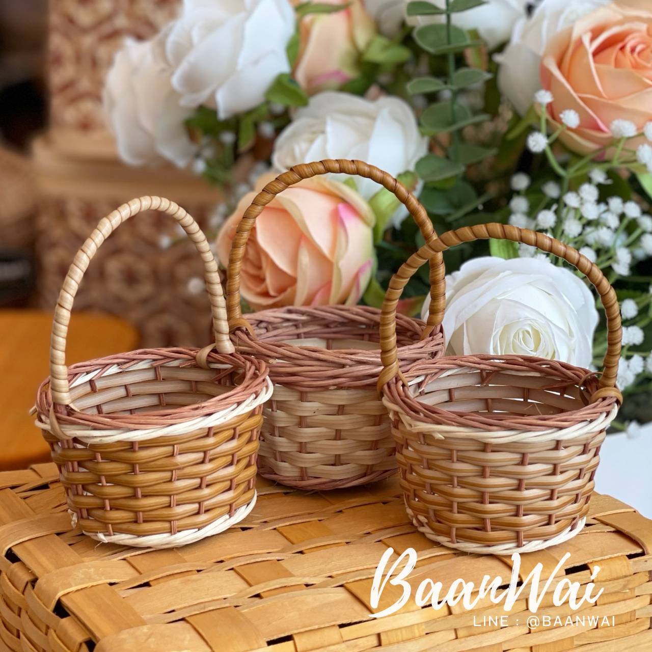 ตะกร้า กระเช้า รุ่นมินิ ขนาด 3.5 นิ้ว