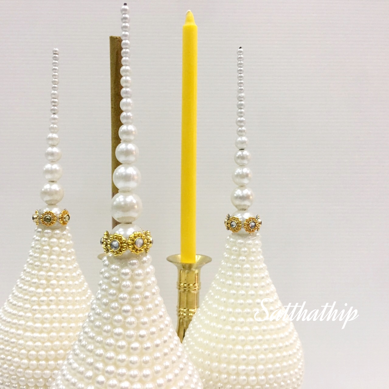 ชุดพานพุ่ม พร้อมพานเครื่องทองน้อย