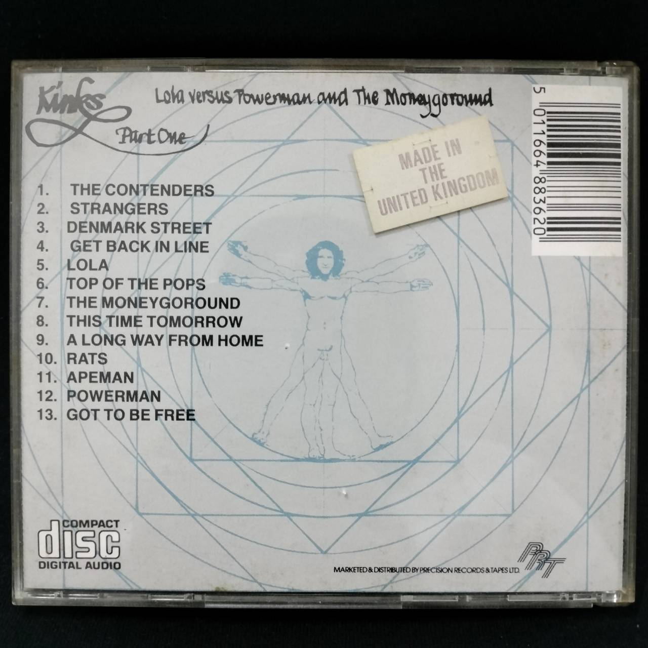 The Kinks – Kinks Part One (Lola Versus Powerman And The Moneygoround) / ไม่ระบุ / ปกมีจุดเหลือง / แผ่นดี