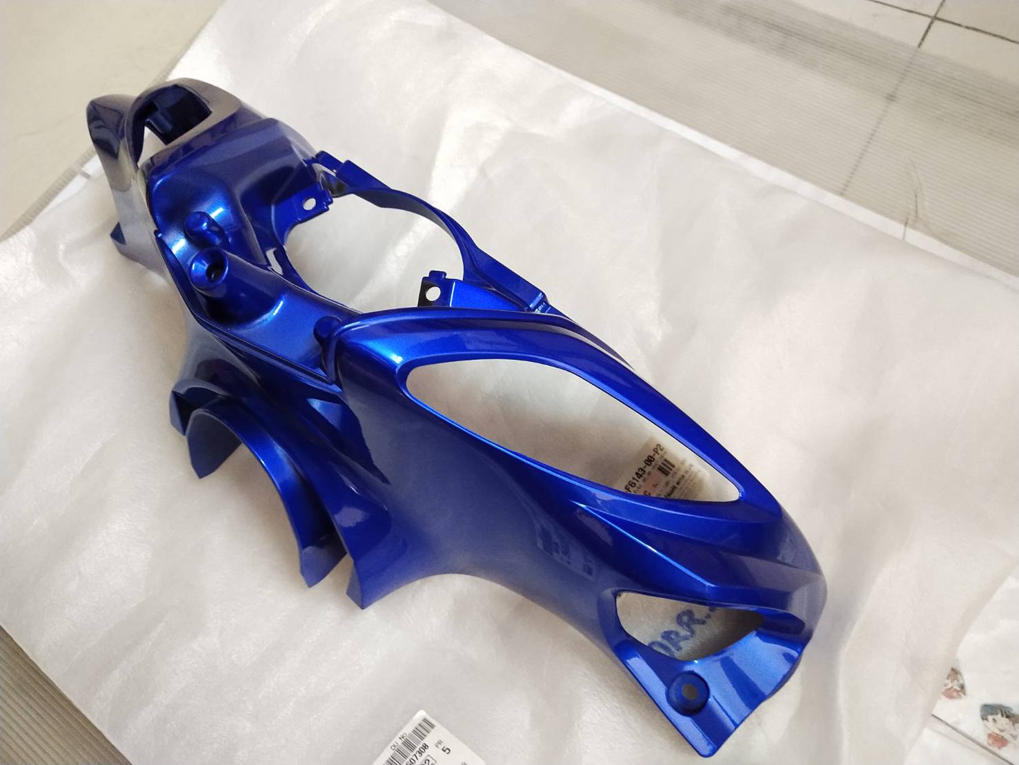 ฝาครอบแฮนด์หน้า สีน้ำเงิน สำหรับรุ่น MIO125 อะไหล่แท้ YAMAHA 33S-F6143-00-P2