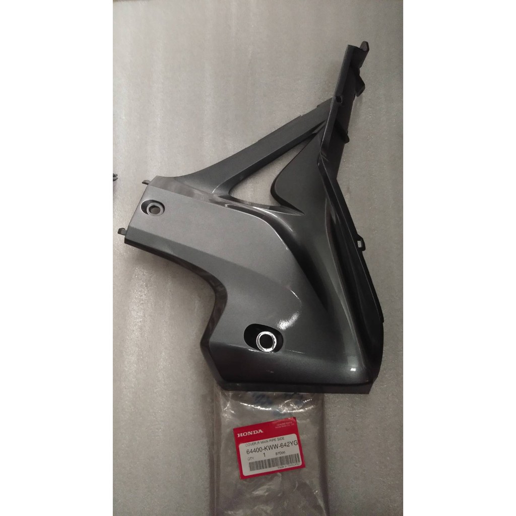 ฝาครอบข้างตัวถัง คางหมู เทาเข้ม95 สำหรับรุ่น WAVE110i อะไหล่แท้ HONDA 64450-KWW-642YG ซ้าย , 64400-KWW-642YG ขวา