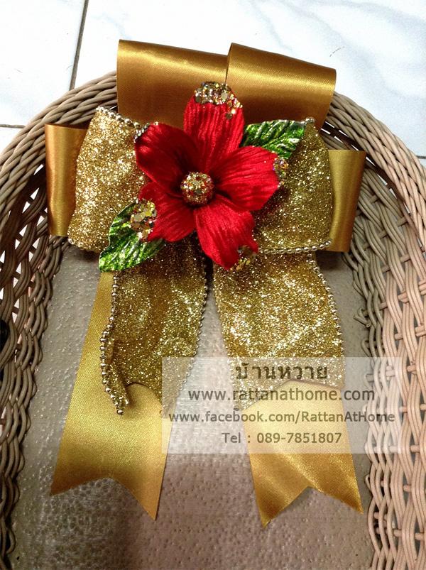 "งานตัวอย่าง" รับทำโบว์ติดกระเช้า โบว์ติดของชำร่วย โบว์ของขวัญ โบว์รางวัล โบว์ประกวด โบว์ติดรางวัล