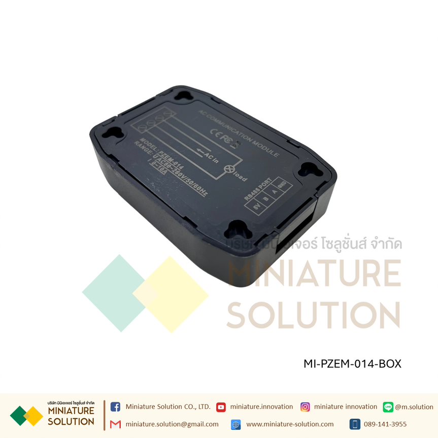 PZEM-014 pzem AC ดิจิตอลมิเตอร์ โมดูลวัดระบบไฟฟ้า AC 10A 80-260V Energy Meter AC 10A Voltage Current Energy Hz Power factor RS485 Modbus Module เฉพาะกล่อง