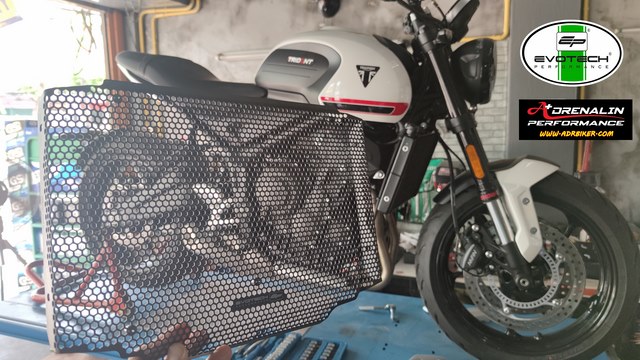 Evotech - การ์ดหม้อน้ำ สำหรับ Triumph Trident 2021+