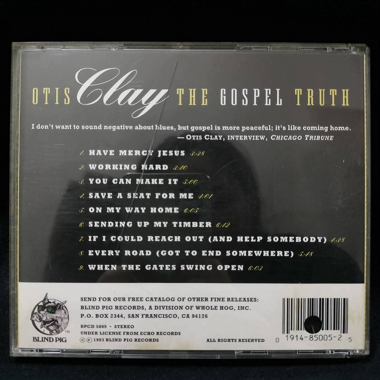 Otis Clay – The Gospel Truth / USA / ปกเจาะ / แผ่นสวย