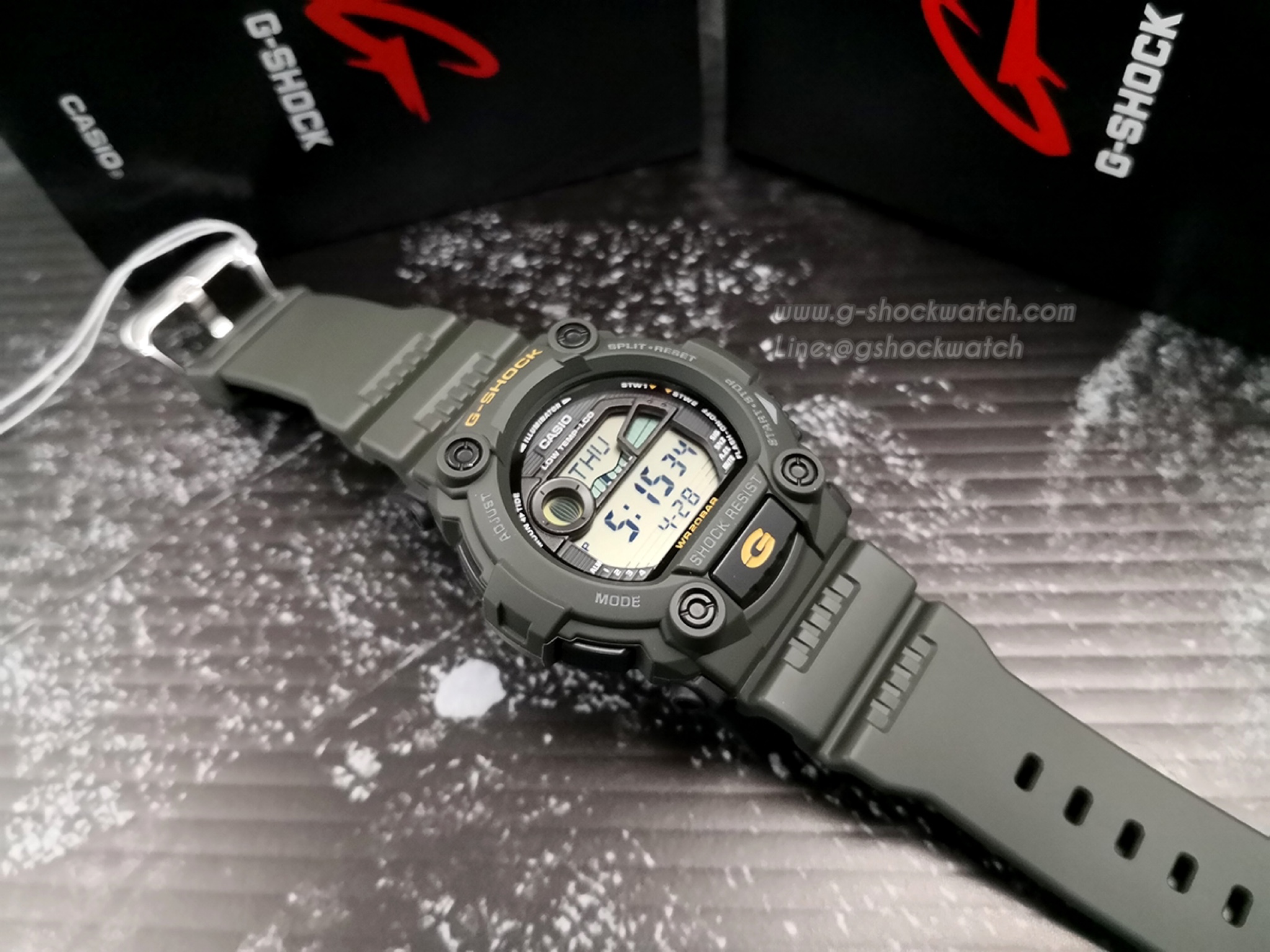 CASIO G-SHOCK นาฬิกาข้อมือ นาฬิกากันน้ำ นาฬิกาของแท้ ประกันศูนย์ CMG 1 ปี รุ่น G-7900-3D