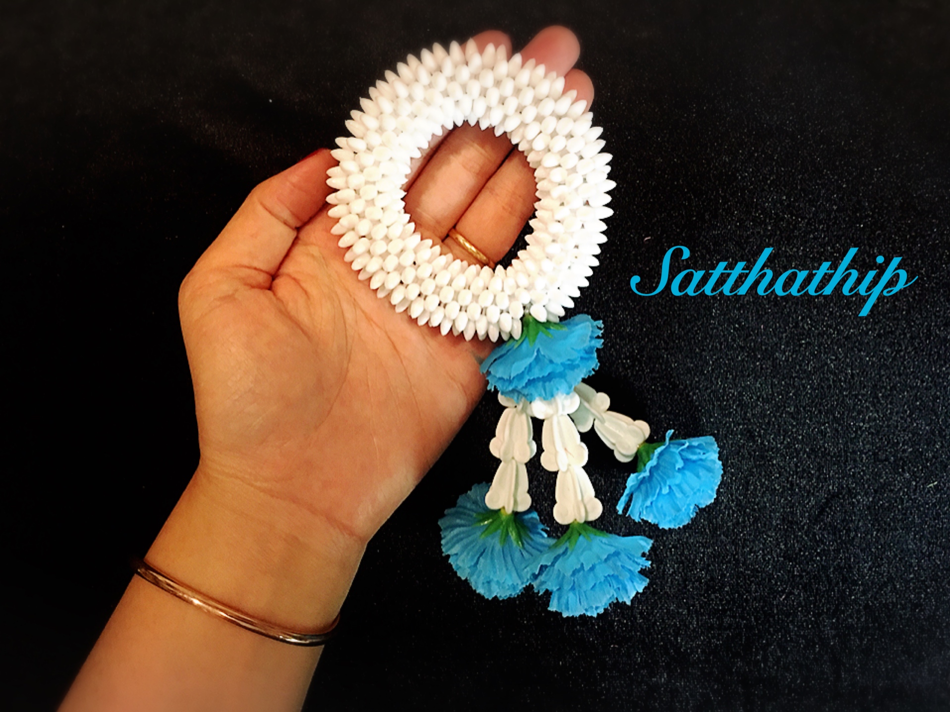 พวงมาลัยดอกพุด - พวงมาลัยดอกพุดประดิษฐ์ - พวงมาลัยประดิษฐ์