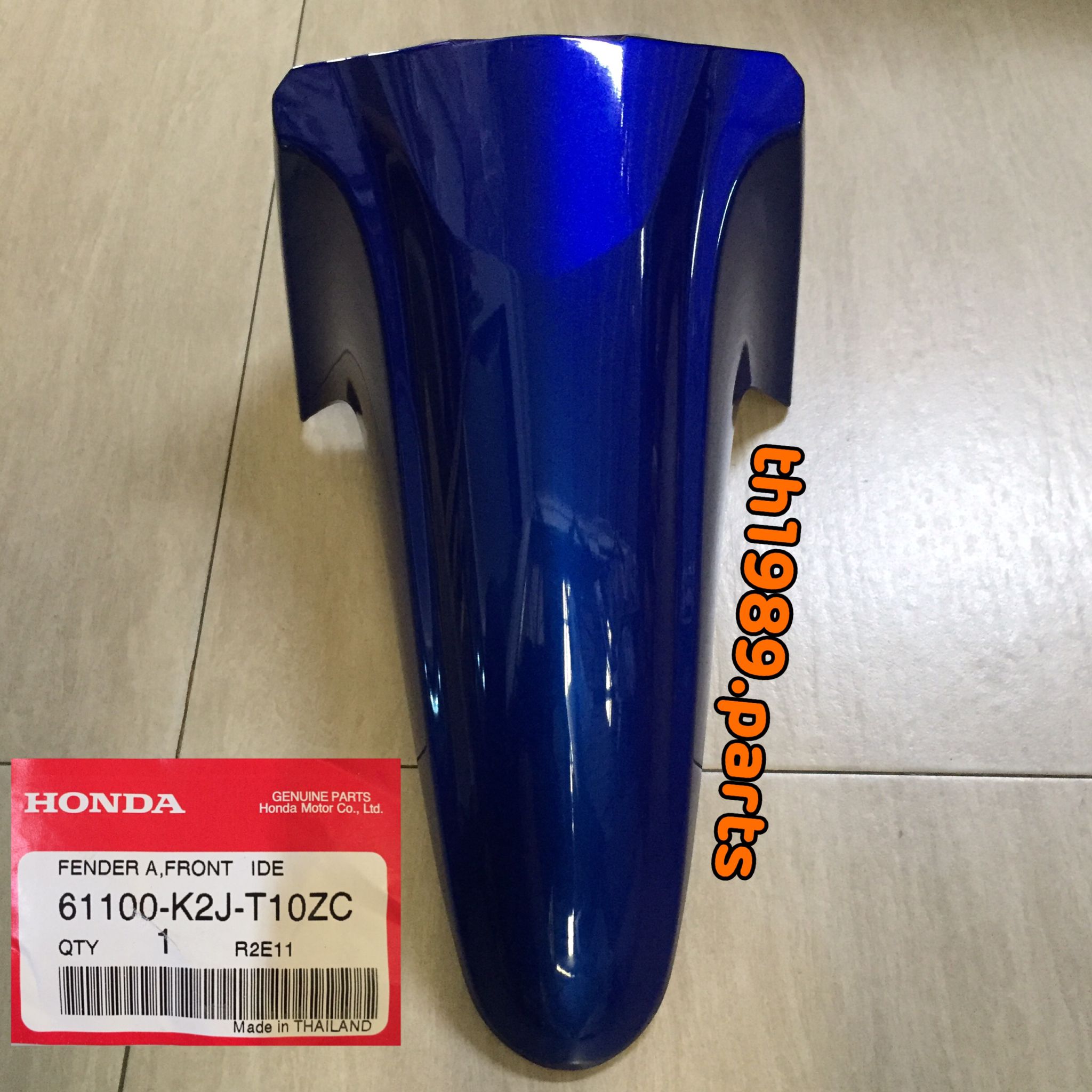 61100-K2J-T10ZC บังโคลนหน้า WAVE 110i 2021 รถสีน้ำเงิน-เทา ซี่ลวด,น้ำเงิน-ฟ้า แม็ก อะไหล่แท้ HONDA