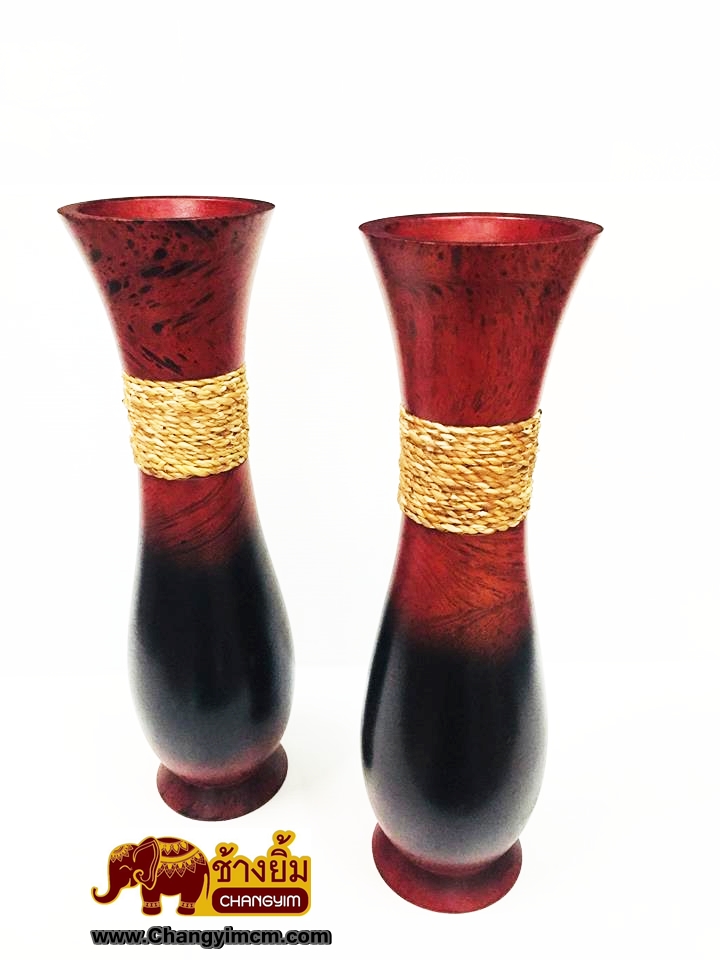 แจกันโค้ง สูง 14 นิ้ว ( คาดเชือก )