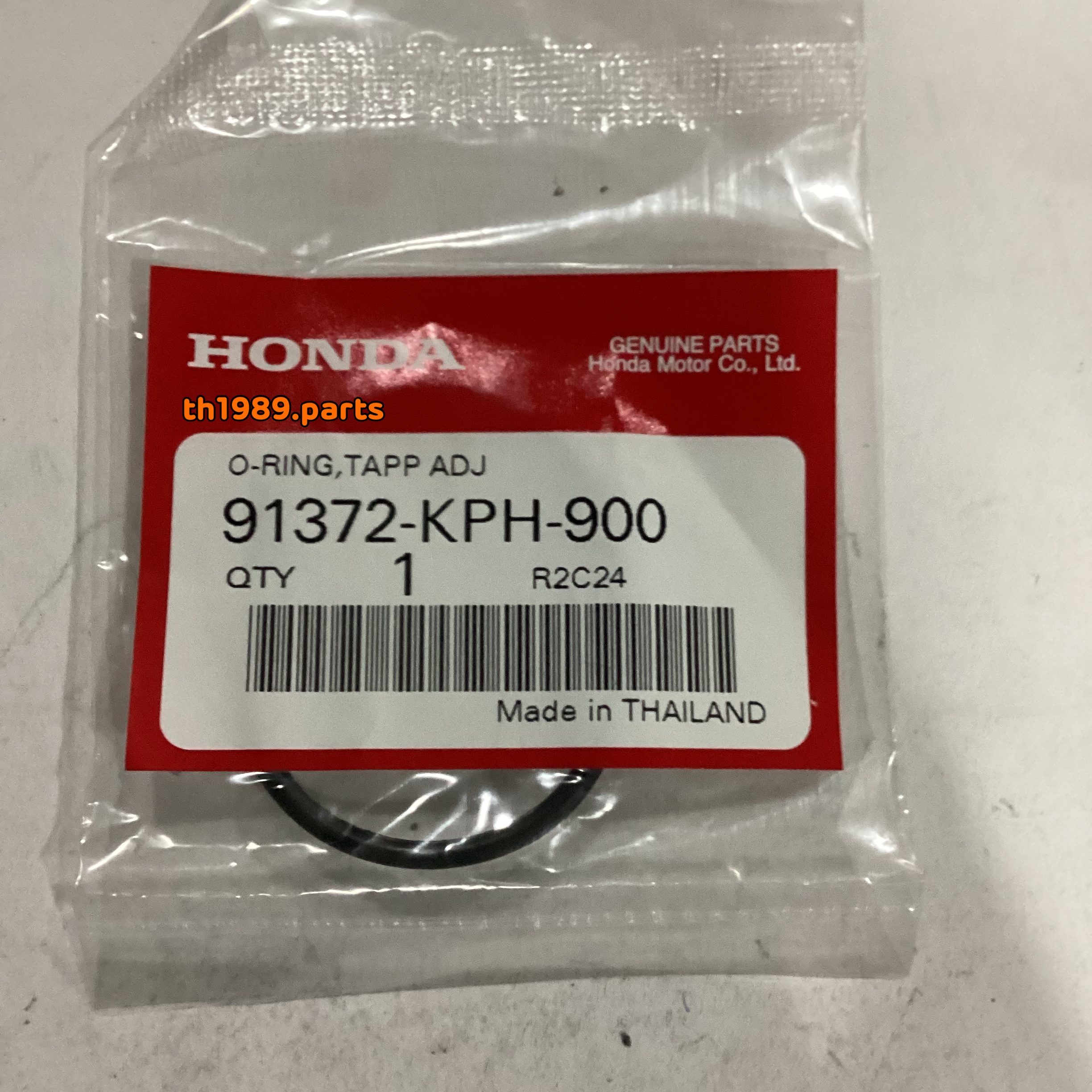 91372-KPH-900 โอริงฝาปิดช่องปรับตั้งวาล์ว WAVE125S 2004 อะไหล่แท้ HONDA