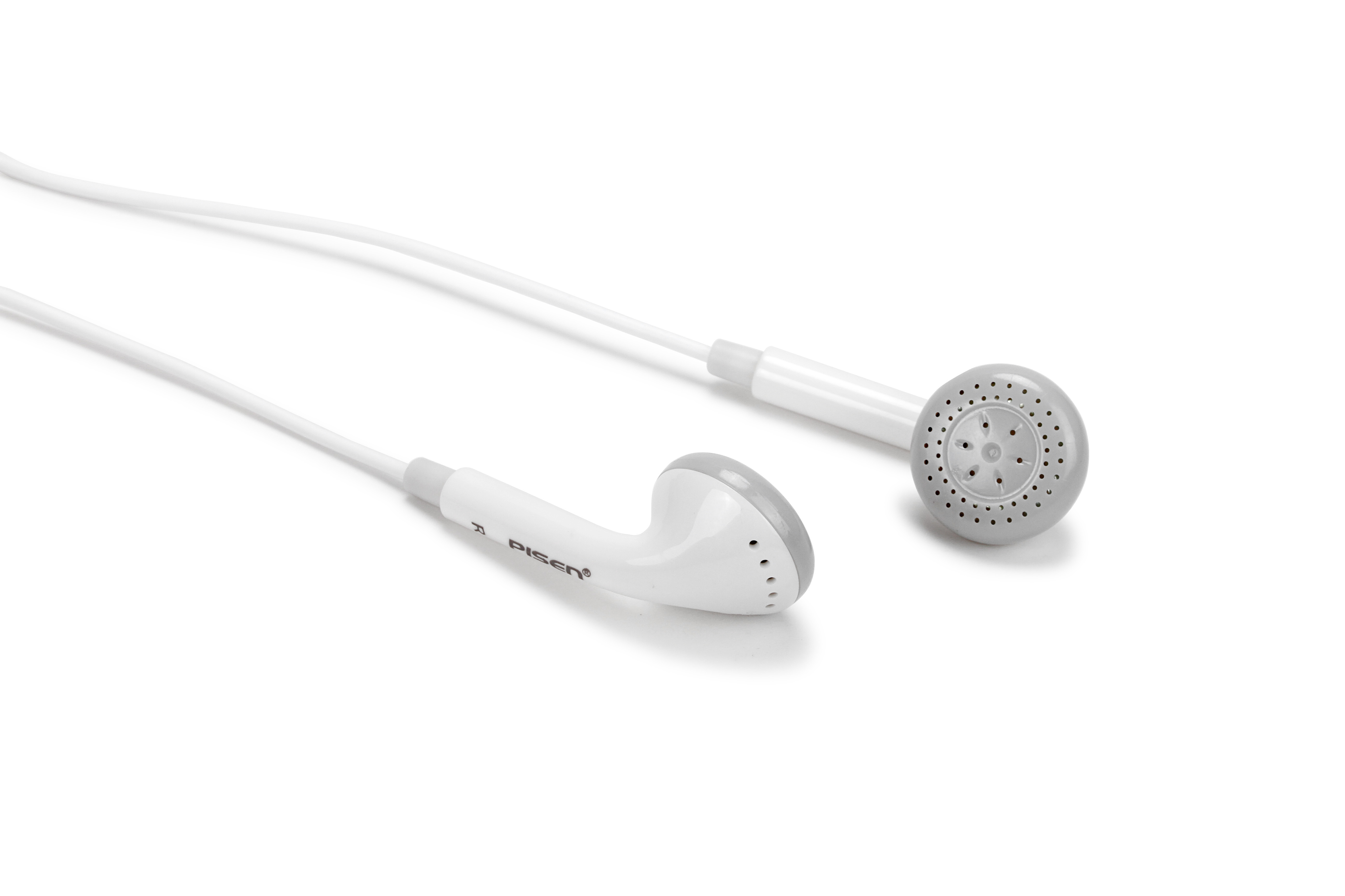 PISEN หูฟังสมอลทอล์ค 2 in 1 ทั้งโทรศัพท์และฟังเพลง G202 ขนาด 3.5 มม. ปุ่มปรับระดับเสียง ระบบ Optimistic Dynamic พลังเสียงกลางใสอะคูสติกและเสียงต่ำเบสหนักแน่น ชัดเจนเสียงต้นฉบับ สำหรับ Sumsung - สีขาว