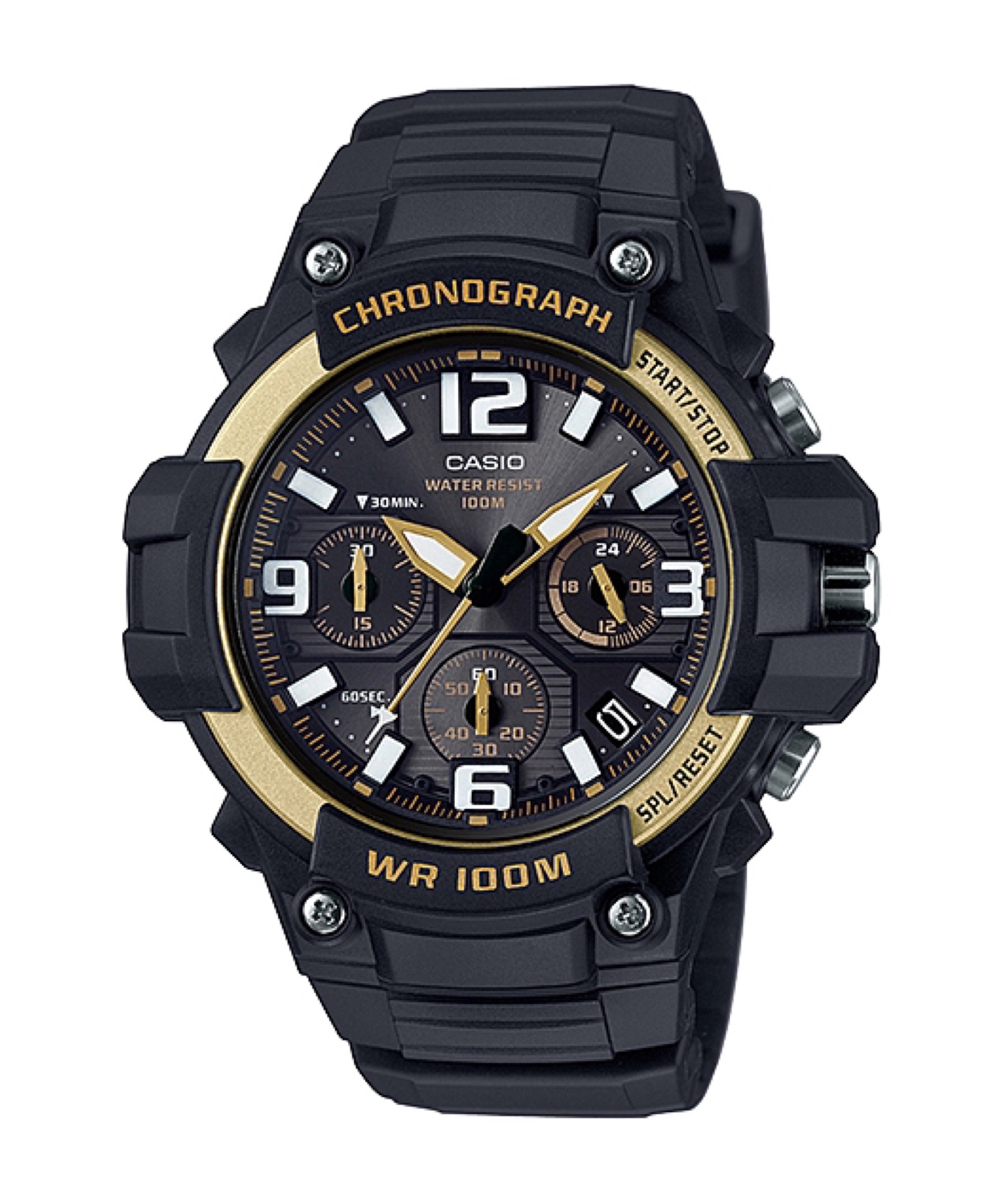 CASIO นาฬิกาข้อมือ นาฬิกากันน้ำ นาฬิกาของแท้ ประกันศูนย์ CMG 1 ปี รุ่น MCW-100H-9A2