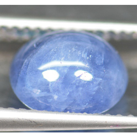 พลอยไพลินหลังเบี้ย (Sapphire) 3.40 กะรัต