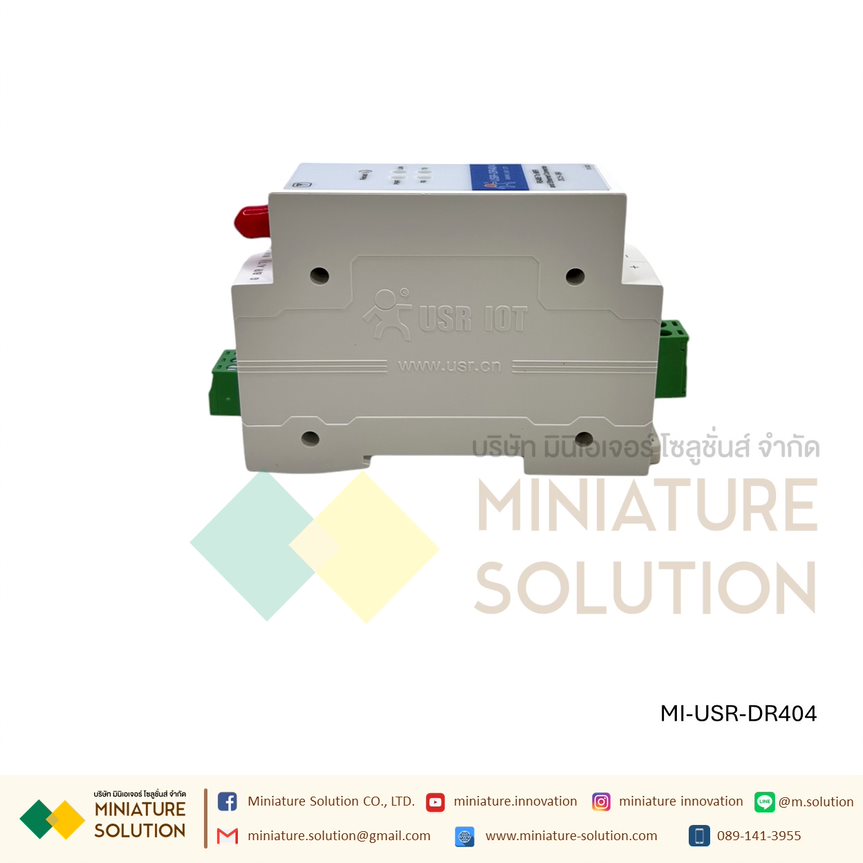 โมดูลแปลงสัญญาณ (USR-DR302 Modbus RS485 To Ethernet Converter) (USR-DR404 DIN-Rail RS485 to WiFi Converters between)