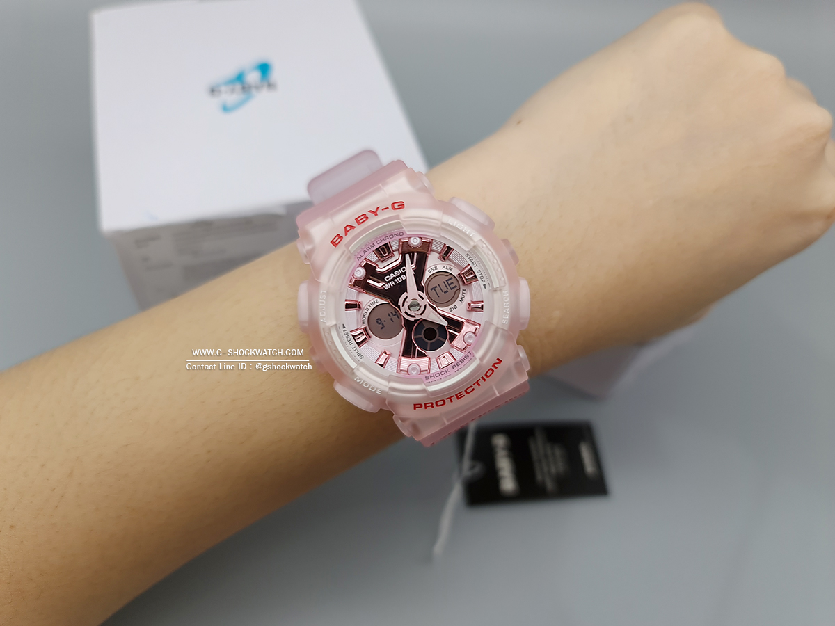 CASIO BABY-G นาฬิกาข้อมือ นาฬิกากันน้ำ นาฬิกาของแท้ ประกันศูนย์ CMG 1 ปี รุ่น BA-130CV-4A