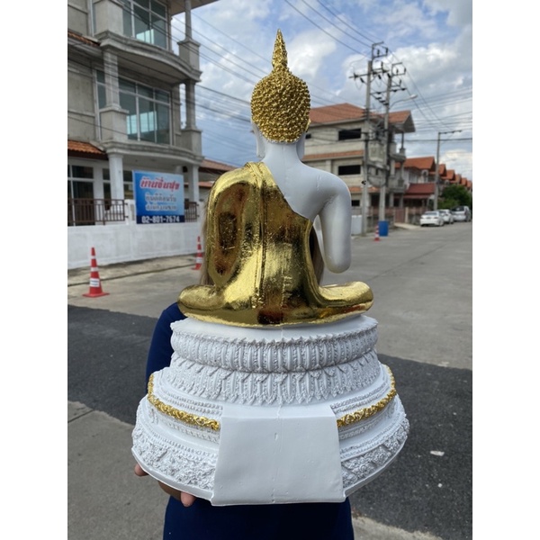 พระปางประทานพร กว้าง13นิ้ว สูง18นิ้ว ประดับทอง