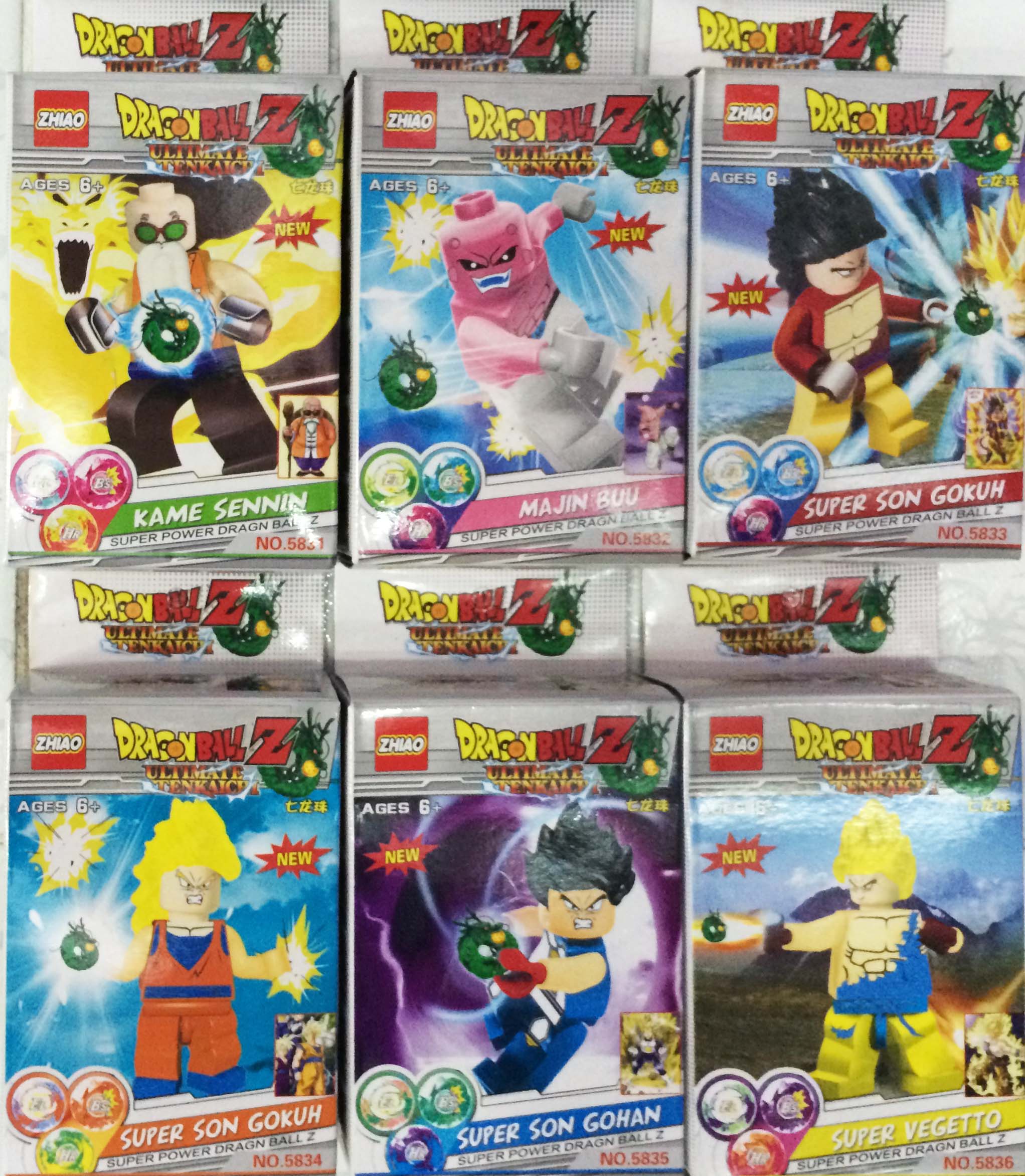 เลโก้จีน ZHIAO 5831-5836 ชุด Dragonball Z