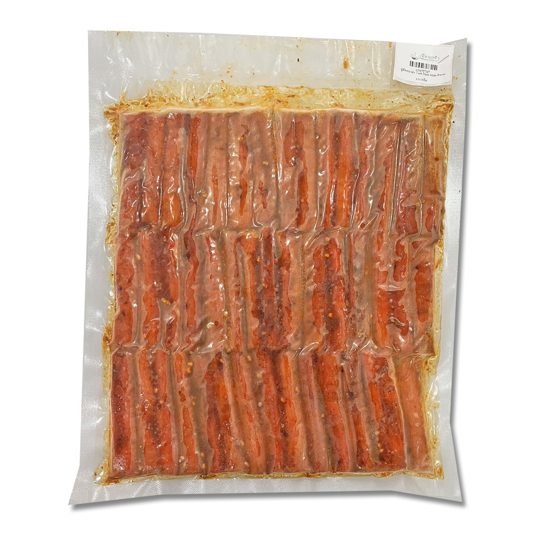 ปูอัดรสหม่าล่าแช่แข็ง 650 g. Frozen Crab Stick Mala Flavor 650 g.(สินค้าแช่แข็ง) (05-8557)