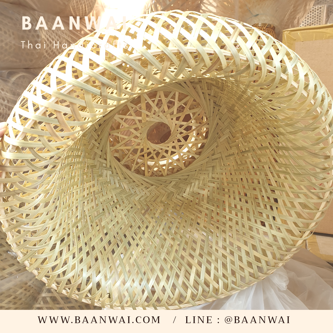 โคมไฟไม้ไผ่ โคมไฟฝักบัว