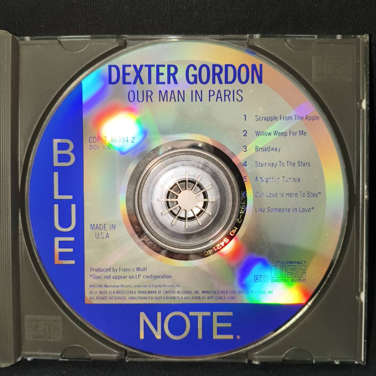 Dexter Gordon – Our Man In Paris / USA / แผ่นดี