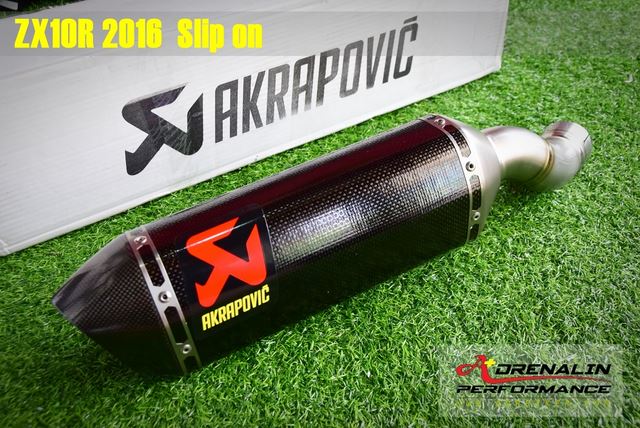 ท่อ Akrapovic carbon + link pipe ไทเท สำหรับ zx10 ปี 2016+ (For Exhibition only)