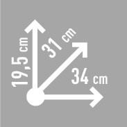 กระเป๋า สัมภาระ kappa RA300 ควมจุ 15ลิตร มีผ้าคลุมกันฝน สะพายไหล่ได้