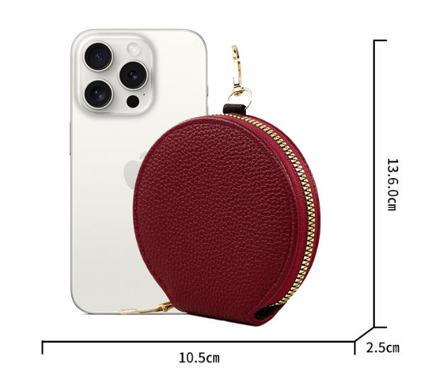 กระเป๋าใส่เศษเหรียญ,กระเป๋าทรงกลม,กระเป๋าพกพาขนาดเล็ก,กระเป๋าPU,สกรีนโลโก้