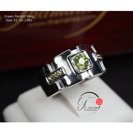 แหวนพลอยเพอริดอดแท้ (Peridot)