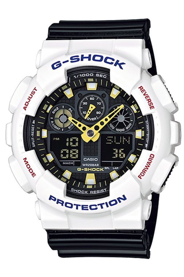 CASIO G-SHOCK นาฬิกาข้อมือ นาฬิกากันน้ำ นาฬิกาของแท้ ประกันศูนย์ CMG 1 ปี รุ่น GA-100CS-7A